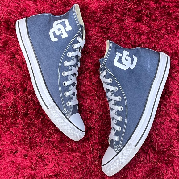 Converse Chuck Taylor All Stars Navy Blue Men’s 10 High Top Denim - Picture 2 of 5